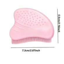 1pc Lymphatic Contour Facial Massage Brush, Eye And Neck Lifting Care, Suitable For Sensitive Skin, Soft Bristles Non-Irritating To Face, Brings You A Cleaner And More Textured Experience, Holiday Gift - Pink - View 5