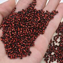 200pcs, 5g/Pack, 2mm Colorful Watermelon-Shaped Glass Seed Beads, Handmade DIY Glass Bead Loose Bead Set, Suitable For DIY Clothing Embroidery Decoration, Beaded Jewelry Making, Accessory Making And Daily Matching - 2mm AB Watermelon Beads In 6 Colors - View 1