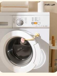 Multiple Styles Cute Flower Magnetic Washing Machine Door Handle, Flexible Bendable Washing Machine Door Support Device, Keeps Door Open; Anti-Mold Ventilation Support Block For Front-Loading Washing Machines, Home Decor Item. - A - View 4