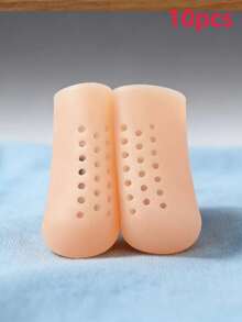 Home Use Toe Caps, Perforated Breathable Toe And Finger Protective Covers, Practical Design, Made Of High-Quality Soft Silicone Material, Suitable For All Seasons, Unisex, Suitable For Work Protection, Anti-Friction, Anti-Slip, Daily Necessity. (2pcs/Pack) - A - View 14