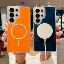 時尚手機殼，適用於 Galaxy A56 A36 A16 A26 A17 A07 A57 A37 A06 A05 A15 A25 A35 A55 A54 A14 A27 S26 Ultra S25 FE S25Ultra S24 S23 S22 機型，亦適用於 S23 / S23 FE / S24 FE / S25 / 機型，壓克力材質手機保護殼，防摔手機殼，手機配件，夏季 - 藍色 - 查看 7