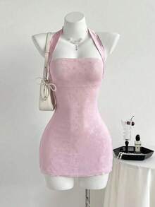 Women Midi Dresses - White - View 2
