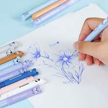 34pcs Set [4 Pens + 30 Refills] / 24pcs Set [4 Pens + 20 Refills] Erasable Gel Pen Set 0.5mm Fine Tip, Stationery Back To School, First Day Of School - Multicolor - View 10