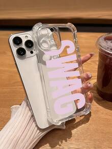 More Love 透明保護殼，適用於 Apple 17/17Pro/17Promax/16 Pro Max/17/15/14/13/12/11，全新時尚創意美學設計，高品質氣墊防摔保護殼，方便實用，適合男女使用 - 透明4 - 查看 1