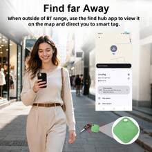 RSH 4 Stück Smart Tags für Android-System, kompatibel mit der Android Find My Device App, geeignet für die meisten Android-Handy (Systemanforderung 9 und höher), Anti-Verlust-Gerät, präziser Positionierungs-Smart-Tracker, austauschbare Batterie und Datenschutz, geeignet für Schlüssel, Rucksäcke, Geldbörsen, Haustiere und Gepäck. Feiertagsgeschenke, Weihnachten, Halloween, usw. - Schwarz - Übersicht 9