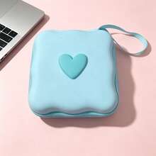 Heart-Shaped Data Cable Digital Accessories EVA Hard Shell Storage Bag, Easily Store Earphones, Charging Cables, CCD Cameras, Shock-Proof And Drop-Resistant Hanging Rope Design, Portable And Compact, Student/Worker Digital Organizer, Say Goodbye To Messy Desktops, Super Convenient For Travel And Commuting - Multicolor - View 15