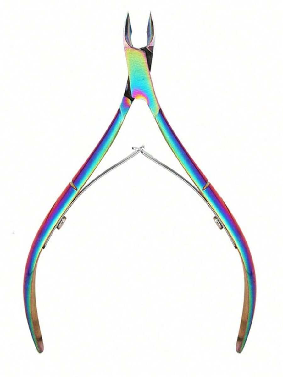 Gold Stainless Steel Nail Clipper Cuticle Trimmer Dead Skin Remover Manicure Tool - Multicolor - View 1