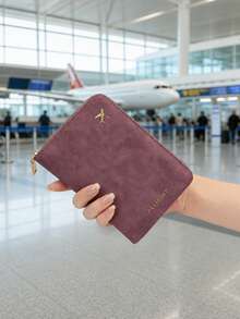 Passport Holder With Zipper, Slots For ID Card And Credit Card, Portable Foldable Storage Bag, Essential Travel Document Organizer, Fashionable Design, Suitable For All Seasons, Indispensable Travel Accessory Passport Cover Passport Case For Travel Lightweight Waterproof Airplane Vacation Travel Accessories Holiday Essential Summer Travel Essentials - Multicolor - View 4