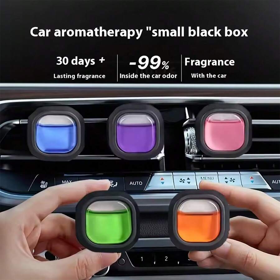 3/6 piezas Aceite esencial portátil para coche, ambientador de coche, mantiene el aire del coche fresco, aromaterapia, 5 fragancias disponibles. Perfecto para cumpleaños, regalo de Año Nuevo, mujeres, decoración del hogar, regalo para hombres, boda, etc.