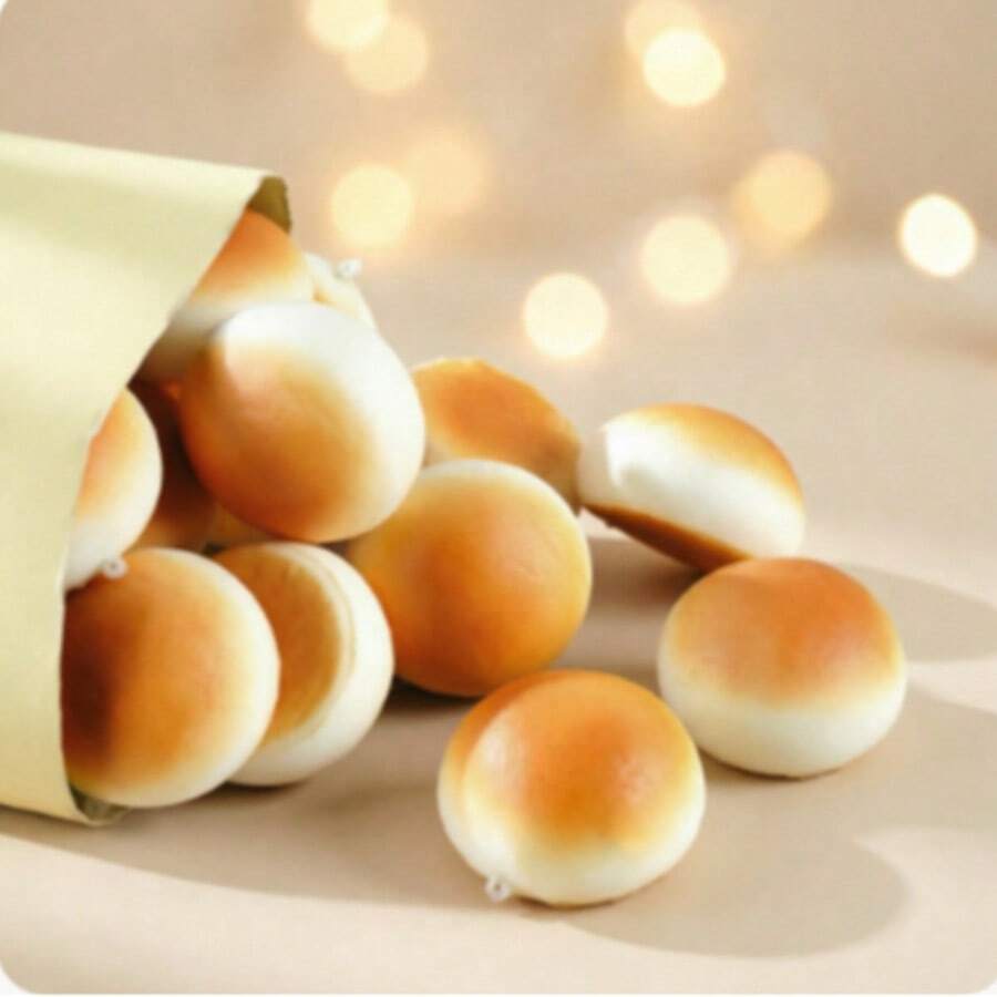Juguete squishy de pan para niños, de rebote lento, antiestrés, fidget, simulación de comida, regalo novedoso