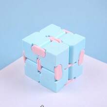 1pc Infinite Cube Stress Relief Toy, Macaron Pocket Cube, Mini Flip Cube - Multicolor - View 6