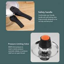 5L Multifunctional Stainless Steel Pressure Cooker With Pressure Limiting Valve For Induction And Gas Stoves - View 5