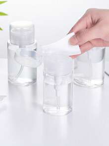 1pc Plastic Pump Head Dispenser Empty Bottle, Liquid Press Pump Dispenser Bottle, Suitable For Nail Polish Remover, Makeup Remover, With Flip Cap, Travel Storage Bottle (120mL-200mL), Christmas Holiday Gift - Multicolor - View 7