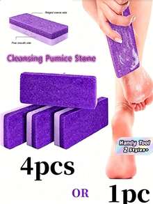 1/4pcs Foot Pumice Stone Exfoliating File, Removes Calluses And Dead Skin, Heel Brush, Salon-Grade Foot Scrub Pad, Unisex Pedicure Exfoliating Tool, Suitable For Christmas And Other Holiday Gifts, Also Can Be Used As Learning Supplies - Foot File - View 10
