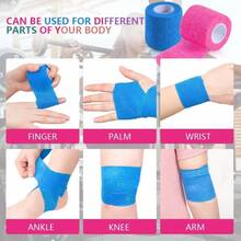 Self-Adhesive Bandage Breathable Sports Muscle Tape Elastic Bandage Multi-Purpose Use Suitable For Wrists And Ankles Can Be Cut At Will(5cm*4.5m) - Multicolor - View 8