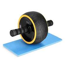 New Single-Person Strength Training Equipment Abdominal Roller, Equipped With Durable Elastic Resistance Band Stability System, Made Of Wear-Resistant And Pressure-Resistant ABS Material, Reinforced Structure. This Is A Universal Fitness Equipment Suitable For Abdominal Muscle Training, Shaping, Fat Burning And Stretching. Convenient To Carry. - Yellow - View 10