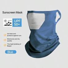UV Protection Face Mask/Neck Gaiter UPF 50+ Reusable Sun Protection Mask Breathable Ice Silk Neck Guard For Golf, Hiking, Running, Cycling, Outdoor Sports, Summer Ear Loop Men's Sun Protection Mask Neck Guard Full Face UV Protection Ice Silk Cycling Fishing Outdoor Neck Gaiter Mask - Multiple Styles - View 14
