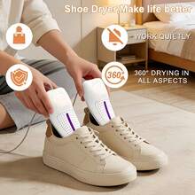 Portable USB Shoe Dryer - Smart Temperature Control, Fast Drying & Deodorizing, Suitable For Sports Shoes, Boots And Leather Shoes - USB Plug, UV Light Drying & Deodorizing, Home Shoe Dryer, Shoe Heater, For Sports Shoe Enthusiasts - Multicolor - View 2