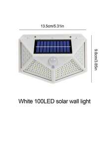 Outdoor Solar Wall Light 100 LED 4-Sided Motion Sensor Waterproof, Pick Your Style For Garden Patio Fence Decor - Solar-powered 100 LED Wall Light - View 14
