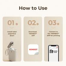 Niimbot Label Sticker 8-15mm Mini Portable White Waterproof Anti-Oil Thermal Label Adhesive Label For Home/Commerical Compatible D110/D11/P15/ Mini Portable Label Maker For Barcode Price Tag Jar Labeling - View 6