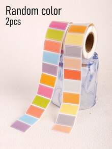 500pcs/Roll Waterproof Colorful Index Labels - Vibrant Adhesive Labels For Organizing, Marking And Personalizing Name Tags, School Supplies, Back To School - Multicolor - View 12