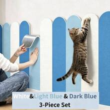 Strisce decorative autoadesive antigraffio per gatti, adesivi murali impermeabili, antiurto e isolanti termici, linee decorative protettive antigraffio per pareti, adatte per camera dei bambini, corridoio e protezione delle pareti di casa - 3 pezzi - Taglia unica - Visualizzare 7