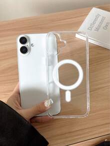 Minimalistische magnetische stoßfeste transparente Acryl-Hartschale kompatibel mit Samsung Galaxy S25 S24 S23 Ultra S21FE und einer Reihe von Telefonen 17/16/15/14/13/12/11 Pro Pro Max. Diese kabellose Ladehülle zeichnet sich durch stoßfestes Design, einfaches transparentes Aussehen und eine magnetische Abdeckung aus. Geburtstagsgeschenk, Jahrestagsparty, Geschäftlich, Professionell, Büro - Transparent - Übersicht 7