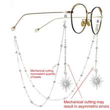 1 pieza Cadena colgante para gafas con colgante de cielo estrellado de strass - Antideslizante, diseño elegante, adecuado tanto para hombres como para mujeres - estilo regular - Ver 10