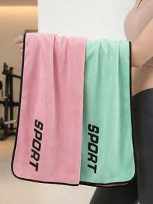 Ultra-Absorbent Fitness Yoga Towel Gym Training Sports Towel For Gym Running Cycling Outdoor Sports Use Fitness Workout Equipment Beach Towel Yoga Accessories Summer Travel Camping Essentials Hiking Outfits Room Bathroom Decor - Multicolor - View 6