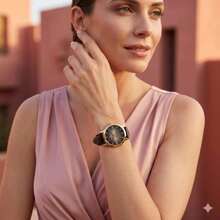Champion Women's Analog Gold Watch CN20828K + Necklace And Earring Set - Gold - View 4