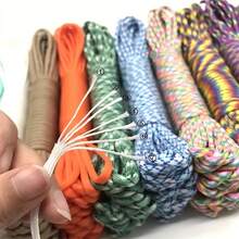 25m/984inch Of 7-Core Rope With A Diameter Of 4Mm, Suitable For Phone Lanyard Weaving Bracelets And Outdoor Camping,Clothesline,DIY Making - Multicolor - View 8