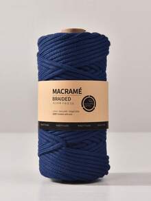 Tali Katun Kepang Tebal 5mm/50m, Tali Katun Warna Serbaguna, Cocok Untuk Merajut DIY, Sulaman, dan Dekorasi Pesta Liburan - MultiWarna - View 12