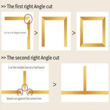 SMLAZ 1pc 50M/Gold/Silver/Black/Brushed Floor Edge Waterproof Seam Self-Adhesive Wall Sticker Floor Sticker, Wall Seam Ceiling Home Decor Self-Adhesive Tile Tape - A - View 9