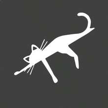 1pc Cute Funny Lying Cat Sticker, Vinyl Waterproof Sun-Resistant, Suitable For Car Body, Windows, Windshield, Bumper And Truck Decoration Accessory - Lying Flat Cat - View 11