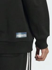 Adidas Originals 男士 SWEAT CREW 運動針織圓領運動衫 KC0116 - 黑色 - 查看 5