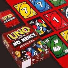 Mattel UNO Show 'Em No Mercy 卡牌遊戲,經典配對卡牌搭配獨特強大功能卡,可攜式多人旅行遊戲,適合家庭遊戲之夜與派對,生日、聖誕、節日禮物,適合青少年、成人與遊戲收藏家 - 毫不留情 - 查看 5