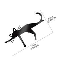 1pc Cute Funny Lying Cat Sticker, Vinyl Waterproof Sun-Resistant, Suitable For Car Body, Windows, Windshield, Bumper And Truck Decoration Accessory - Lying Flat Cat - View 2