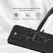 適用於 Vivo 手機殼，純色啞光黑手機殼，親膚啞光 TPU 軟殼，防指紋防汗防滑，鏡頭凸起防刮，輕量全包覆日常防撞極簡手機保護殼 - 黑色 - 查看 11
