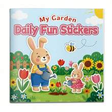 Libro de actividades con pegatinas divertidas diarias, juego de pegatinas de escenas lindas con personajes y objetos para mezclar y combinar, juegos de completar imágenes y emparejar para potenciar la creatividad, la concentración y la observación, perfecto para jugar en casa, tiempo de viaje y actividades en el aula - Cuaderno de aprendizaje con pegatinas temáticas - Ver 16