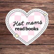 1PC Bookish Girlie Decal Sticker, Hot Moms Read Books Typography Vinyl Sticker For Kindle Laptop, Waterproof Bookworm Sticker For Water Bottle Journal Travel Case, Cute Gift For Book Club Members BFF Girls - S2370 - View 11