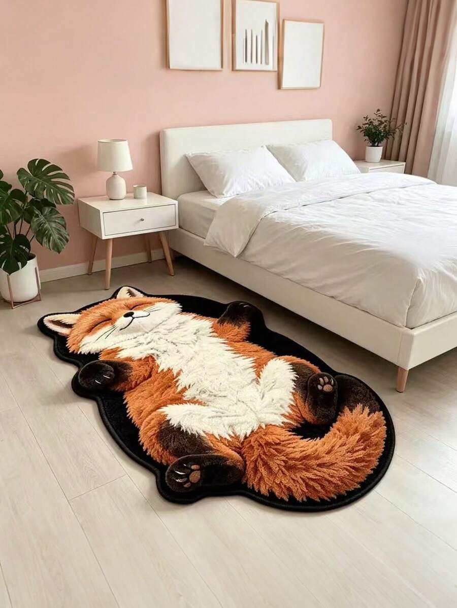 1 buah Karpet Kreatif Rubah Kecil, Alas Lantai Dekoratif yang Hangat dan Lembut, Sempurna untuk Dekorasi Rumah Sehari-hari dan Liburan, Karpet Dekoratif, Dekorasi Kamar Tidur, Karpet Kecil, Permadani, Dekorasi Rumah, Karpet Ruang Tamu, Karpet Kecil Ruang Tamu, Karpet Kamar Tidur, Dekorasi Rumah Ruang Tamu, Karpet Luar Ruangan, Karpet yang Dapat Dicuci