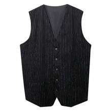 Men's Pleated Skirt For Halloween, Scottish National Costume, Short Skirt, Stage Outfit - 4615黑色馬甲 - 查看 1