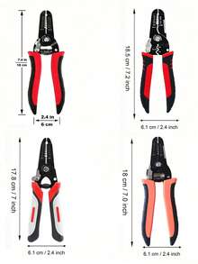 7 Inch Multi-Function Electrician Cable Stripper, Stripping, Cutting, Crimping, Sharpening, Clamping Multi-Function Manual Tool - A - View 6