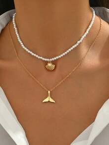 Women's Clothing Chain - Shell + Fish Tail - View 4