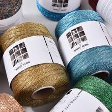 6mm Shiny Metallic Yarn, Sequin Knitted Thread, Suitable For DIY Knitted Plant Hanging Baskets, Crochet Bags, Holiday Decorations - Multicolor - View 2