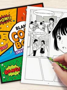 1pc Creative Comic Book, Unleash Your Imagination, Suitable For All Ages Comic Enthusiasts, Beginners And Experts, Perfect Gift For Holidays, Birthdays, Parties Back To School - Multicolor - View 7