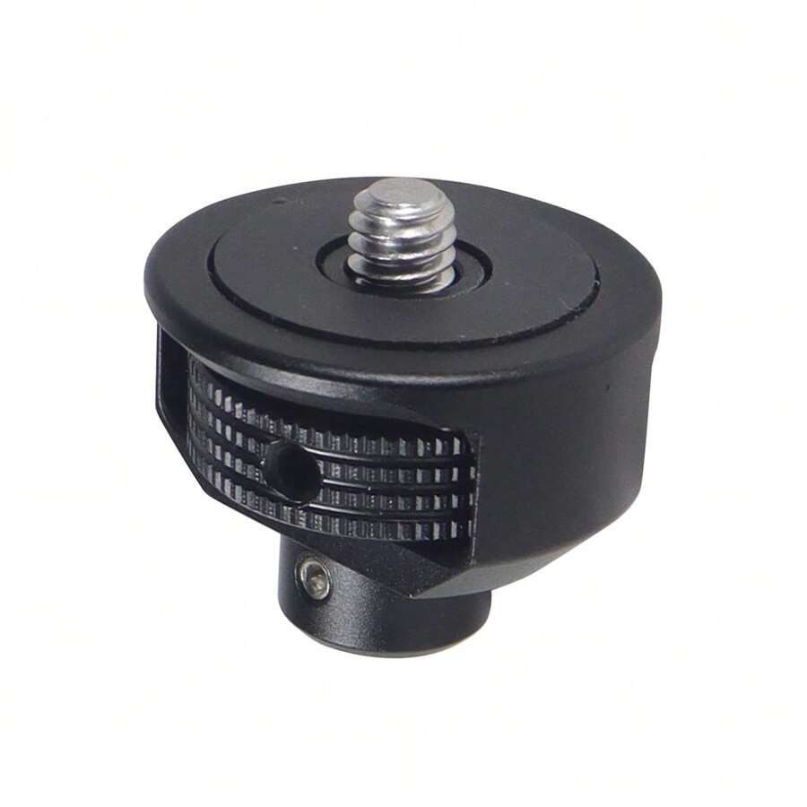 1/4 Inch Screw Quick Release Replacement Base 360° Rotatable Anti-Reinverse Adjustable Metal 1/4 To 1/4 Adapter Compatible With Tripod Selfie Stick And Devices With 1/4 Screws Photography Accessories - View 1