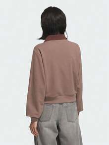 Adidas Originals 女款 HTTH SWEAT CREW 針織圓領運動衫 無帽 KC2690 - 棕色 - 查看 3