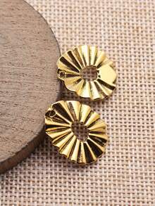 20pcs 22x18mm Hollowed-Out Pleated Egg-Shaped Geometric Charms Pendant For DIY Jewelry Making Necklace Keychain Phone Chain Bracelet Accessories - Egg-shaped - View 9