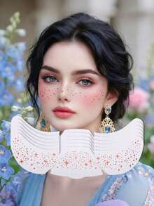 Glitter Freckle Holographic Stickers Heart Freckle Decorative Stickers Waterproof Temporary Stickers With Shiny Stars Heart Dots Pattern Adult Accessories Party Holiday Daily Makeup Dance Music Festival Party Essential Accessories - Multicolor - View 18